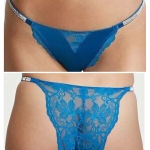 💙Victoria's Secret Very Sexy Shine Strap Lace Cheeky Panty / M / BRAND NEW💎